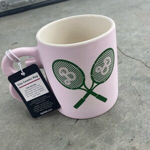 Barbie  Sport Matte Pink Soft Touch Mug with B Handle - Brand new!  LAST ONE